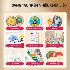 Màu acrylic vẽ trên chất liệu gì