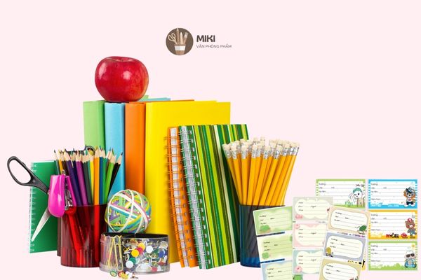 Đồ dùng làm mẫu nhãn vở tiểu học đẹp