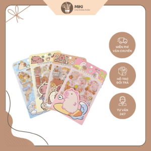 Nhãn dán Capybara nhựa trong suốt MIKI