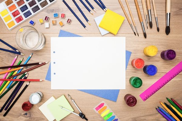 Dụng cụ để vẽ sticker đồ ăn cute đơn giản